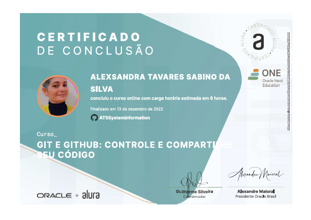 Certificado Git e GitHub: Controle e Compartilhe seu código - Alura ONE